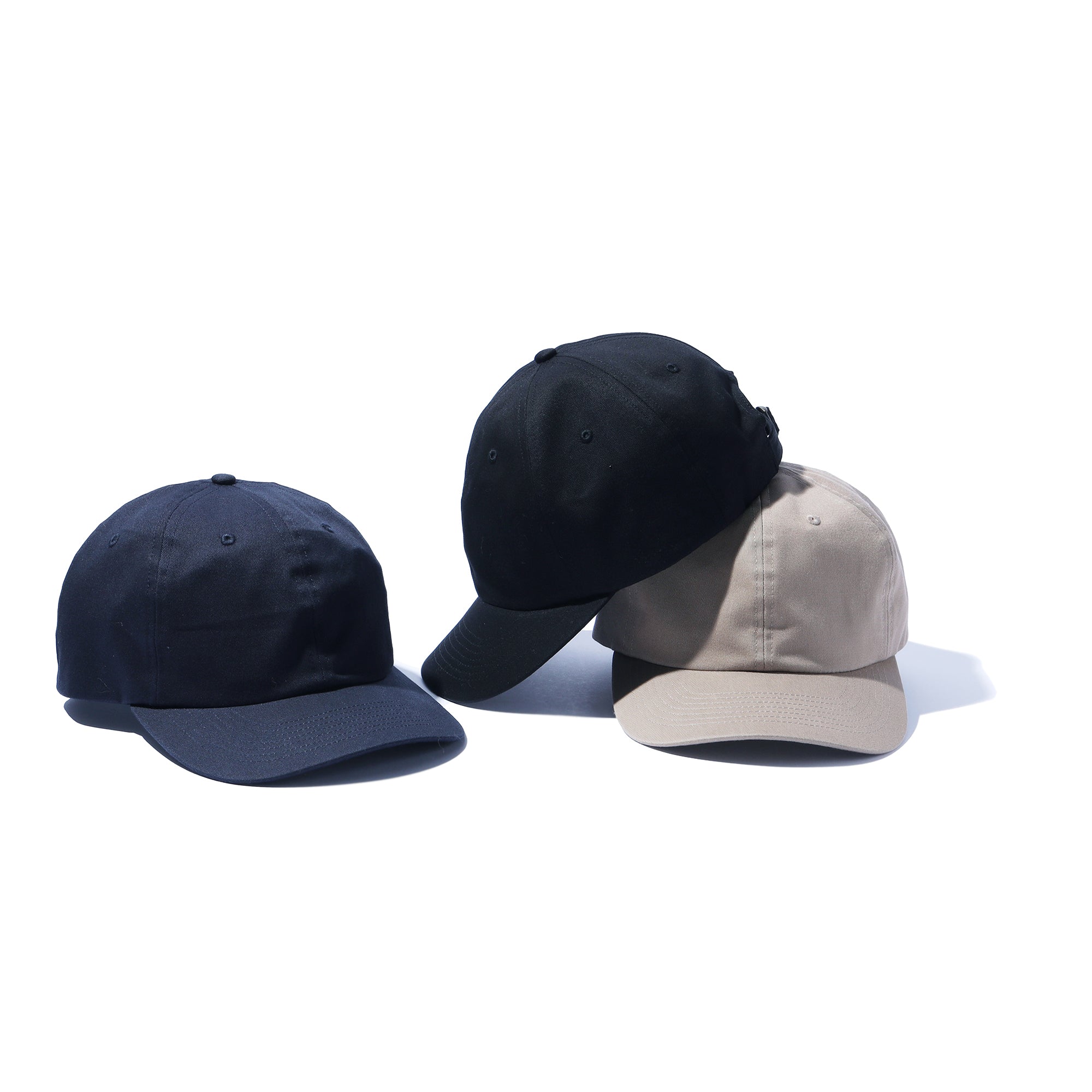 COTTON DEEP CAP / BLACK